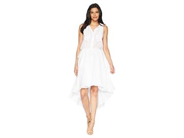 Kenneth Cole New York Crochet Trim Dress (white) Women's Dress