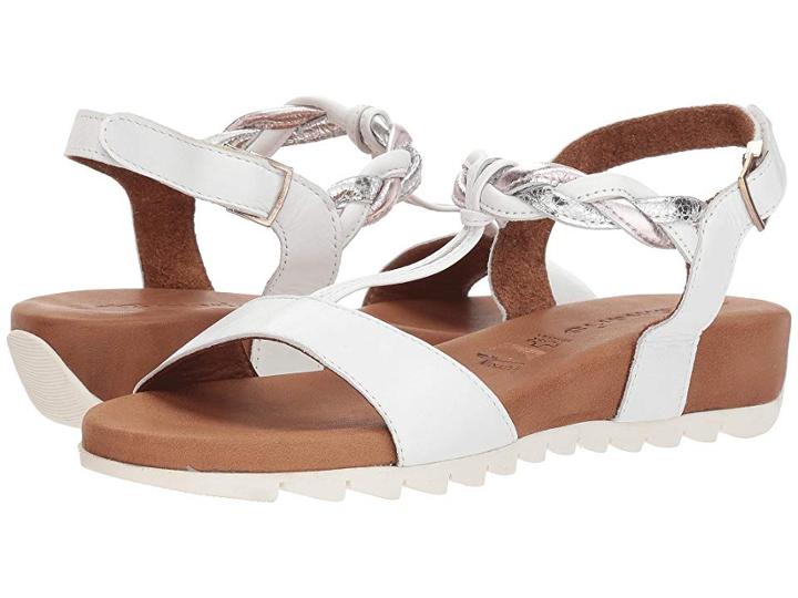 Tamaris Miki 1-1-28709-20 (white Combo) Women's Dress Sandals