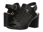 Hush Puppies Sidra Malia (black Leather) Women's Wedge Shoes