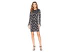 Michael Michael Kors Drawstring Sleeve Dress (black/silver) Women's Dress
