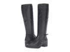 Steve Madden Lonnny (black Leather) Women's Boots