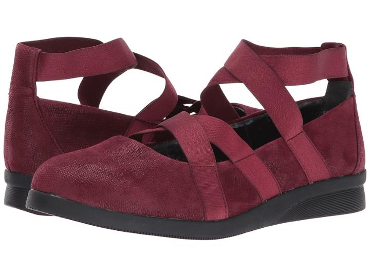 Jbu Rumson (wine) Women's Dress Flat Shoes