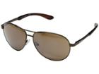 Timberland Tb7114 (shiny Dark Brown/brown Mirror) Fashion Sunglasses