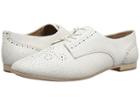Frye Terri Perf Oxford (white Crackle) Women's Lace Up Wing Tip Shoes