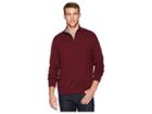 Nautica 12 Gauge 1/4 Zip Sweater (royal Burgundy) Men's Sweater