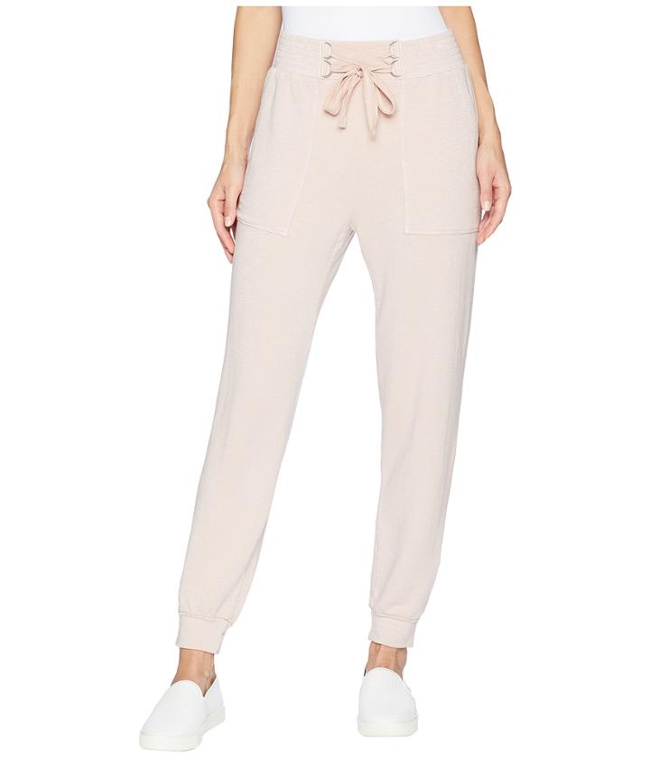 Splendid Lace-up Jogger (pink Beige) Women's Casual Pants