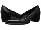 Ecco Shape 35 Pump (black Cow Leather) Women's 1-2 Inch Heel Shoes