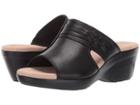 Clarks Lynette Trudie (black Leather) Women's Sandals
