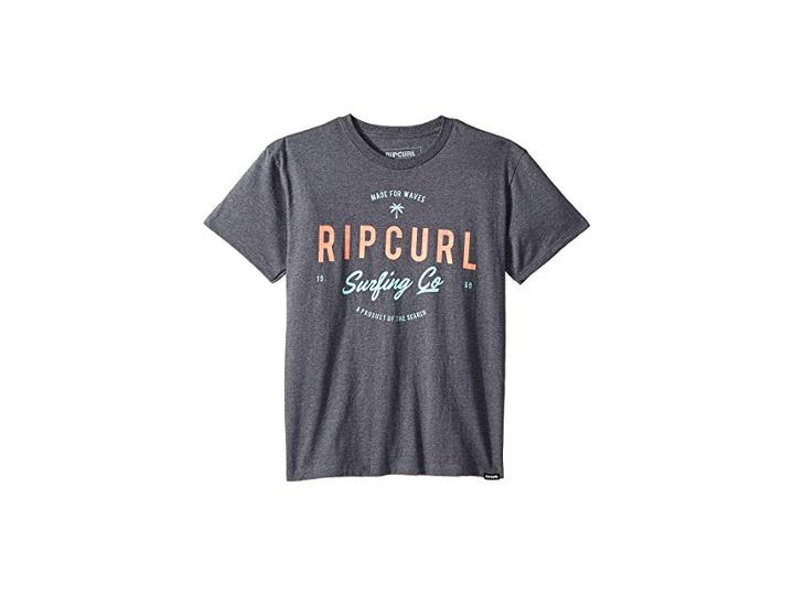 Rip Curl Kids Ascender Heather Tee (big Kids) (graphite) Boy's T Shirt