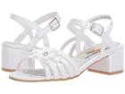 Rachel Kids Melina (little Kid/big Kid) (white Patent) Girl's Shoes
