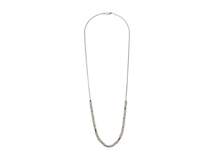 French Connection Long Beaded Necklace 34 (white) Necklace