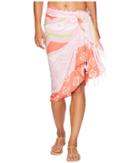 Plush Soleil Borneo Pareo (coral/pink/lime) Scarves