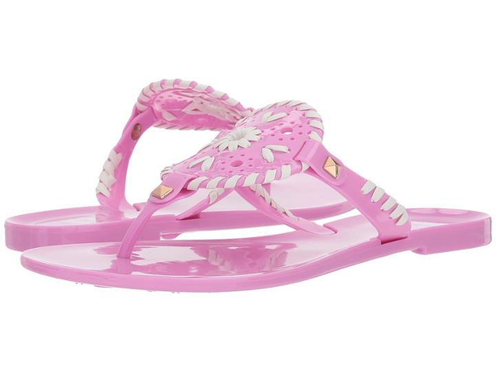Jack Rogers Miss Georgica Jelly (toddler/little Kid/big Kid) (lavpink/white) Women's Sandals