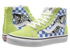 Vans Kids Sk8-hi Zip (little Kid/big Kid) ((vans Patch) Sharp Green/true White) Boys Shoes
