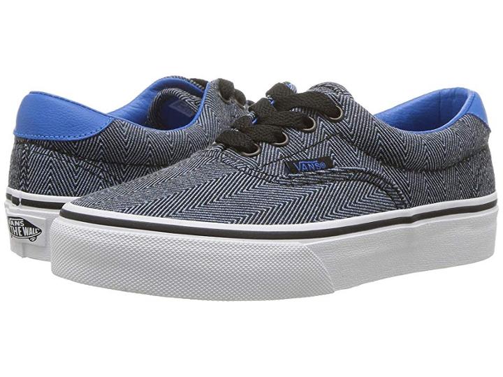 Vans Kids Era 59 (little Kid/big Kid) ((oversized Herringbone) Blue/true White) Boys Shoes
