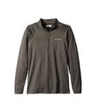 Columbia Kids Silver Ridge 1/4 Zip (little Kids/big Kids) (shark Heather) Boy's Long Sleeve Pullover