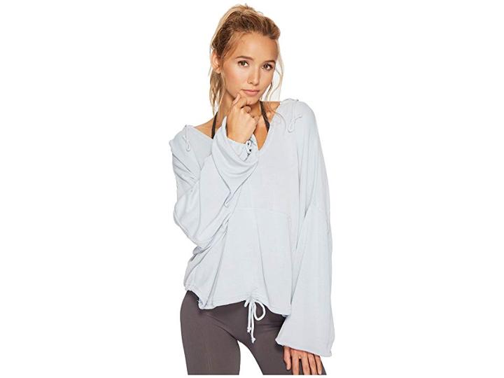 Free People Movement Yella Hoodie (light Grey) Women's Sweatshirt