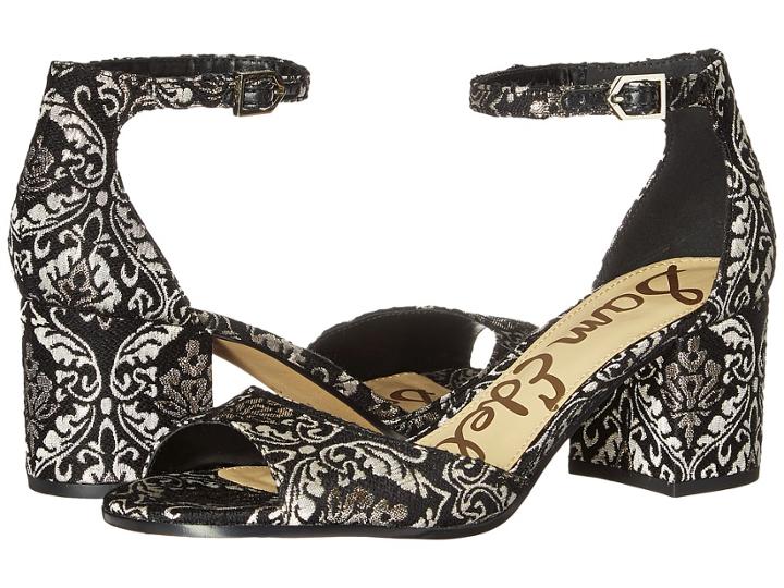 Sam Edelman Susie (black/gold Jacquard) Women's Shoes