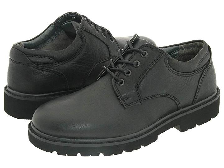Dockers Shelter Plain Toe (black Full Grain Leather) Men's Lace Up Casual Shoes