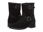 Frye Vicky Stud Engineer (black Soft Oiled Suede) Women's Boots