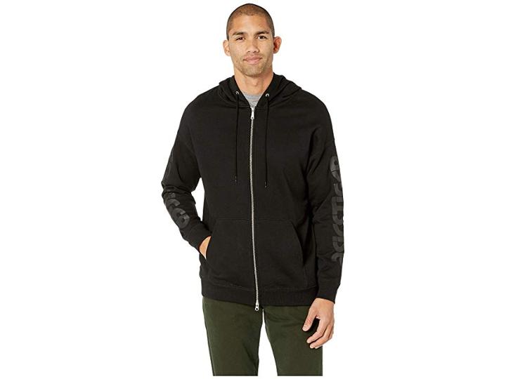 Asics Tiger Bl Sweat Full Zip Hoodie (performance Black) Men's Sweatshirt