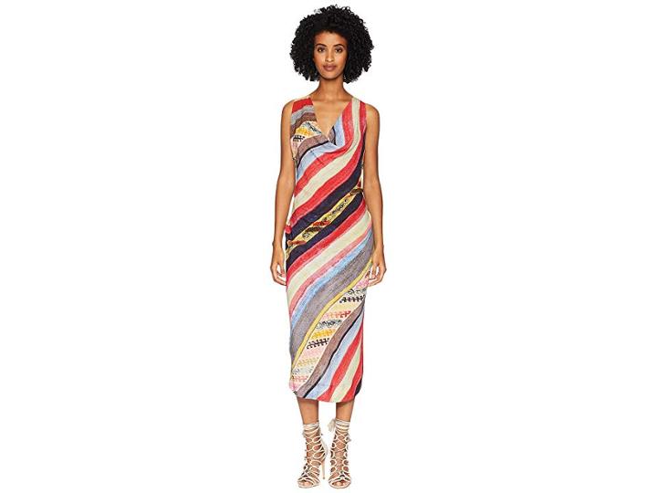 Vivienne Westwood Virginia Velvet Cowl Neck Dress (multi) Women's Dress