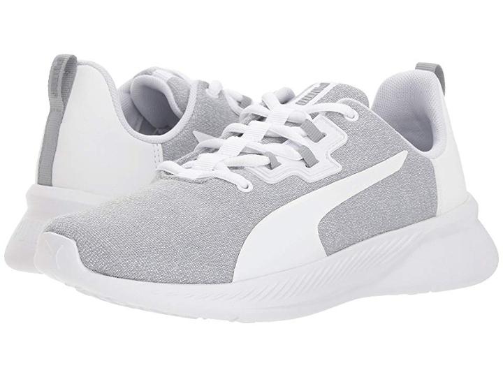 Puma Kids Tishatsu Runner Knit (big Kid) (quarry/puma White) Kids Shoes