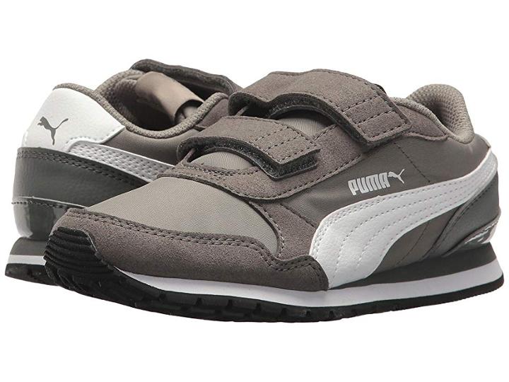 Puma Kids St Runner V2 Nl V (little Kid) (rock Ridge/puma White) Boys Shoes