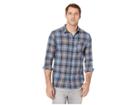 Quiksilver Fatherfly Long Sleeve Shirt (navy Blazer) Men's Long Sleeve Button Up