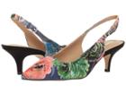 Tahari Saint (blue Multi Floral Fabric) Women's Shoes