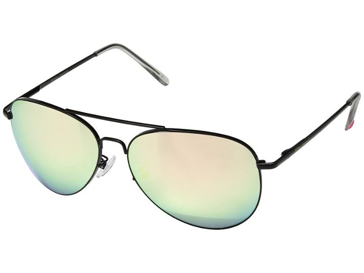 Betsey Johnson Bj482101 (black/pink) Fashion Sunglasses