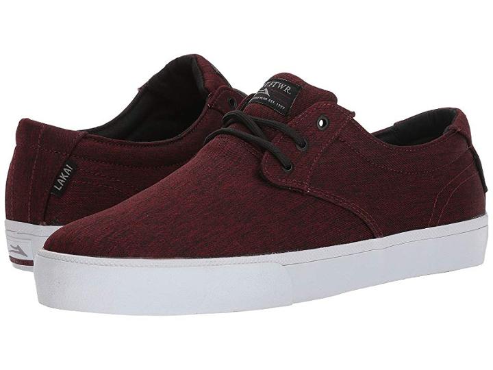 Lakai Daly (burgundy Textile) Men's Shoes