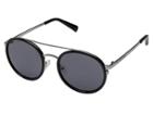 Kenneth Cole Reaction Kc7204 (shiny Black/smoke) Fashion Sunglasses