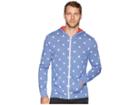 Alternative Eco Zip Hoodie (pacific Blue Stars) Men's Sweatshirt