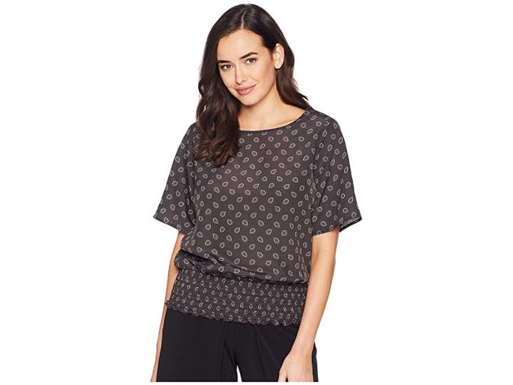 Michael Michael Kors Scattered Foulard Kimono (black/gunmetal) Women's Clothing