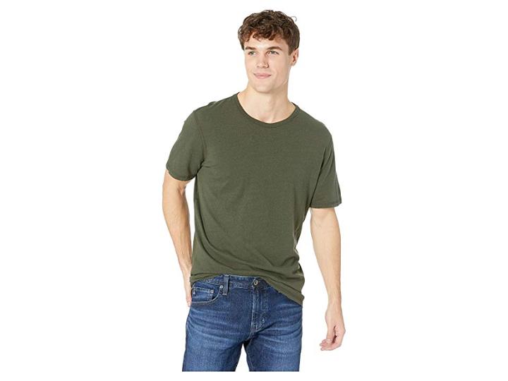 Ag Adriano Goldschmied Ramsey Short Sleeve Vintage Crew (weathered Oak Grove) Men's Clothing
