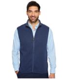 Vineyard Vines Dressy Sweater Fleece Vest (deep Bay) Men's Vest