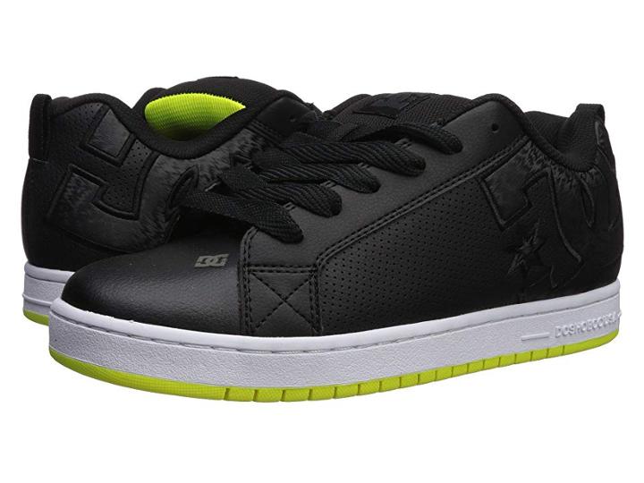 Dc Court Graffik (black/lime) Men's Skate Shoes