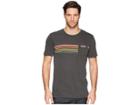 Rip Curl Rubber Soul Custom Pkt Tee (charcoal) Men's Clothing