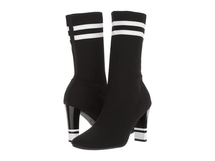 Circus By Sam Edelman Joy (black/white Stretch Knit) Women's Shoes