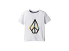 Volcom Kids Peace Blur Short Sleeve Tee (toddler/little Kids) (white) Boy's T Shirt