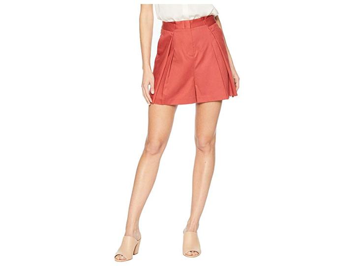 Bcbgmaxazria Pleated Shorts (tandori Spice) Women's Shorts