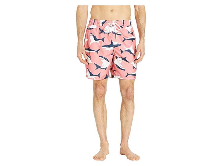 U.s. Polo Assn. Shark Swim Shorts (coral) Men's Swimwear