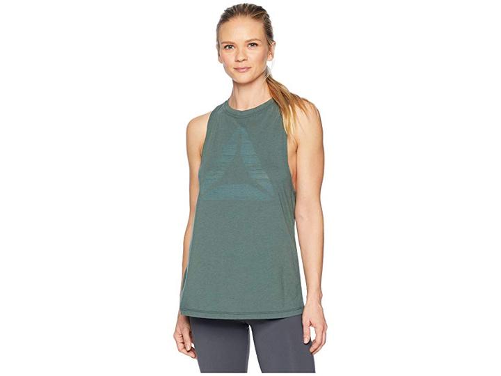 Reebok Burnout Tank Top (chalk Green) Women's Sleeveless