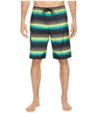 O'neill Santa Cruz Stripe Boardshorts (lime) Men's Swimwear