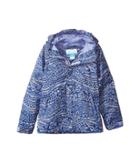Columbia Kids Fast Curious Rain Jacket (little Kids/big Kids) (fairytale Wave Print/fairytale) Girl's Coat