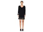 Boutique Moschino Merino Wool Dress With Star Print Detail (black) Women's Dress