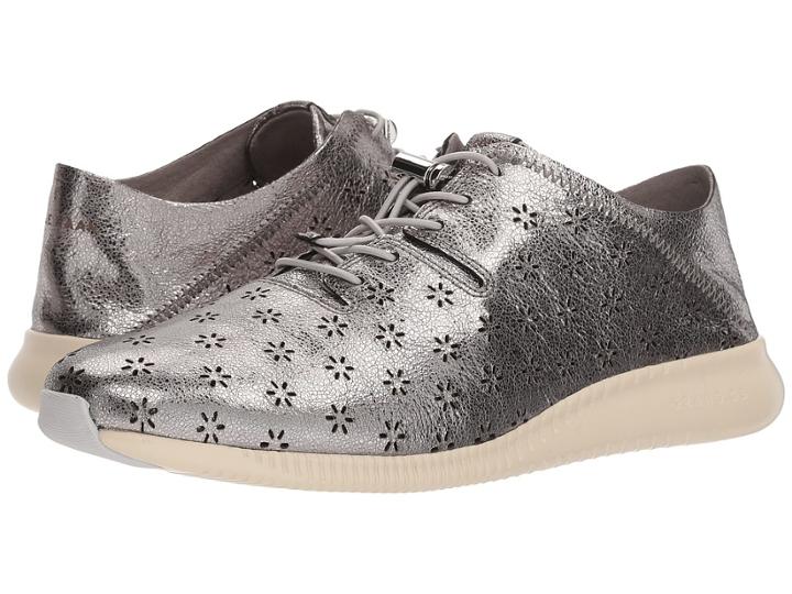 Cole Haan Studiogrand Pg Sneaker (pewter Perf Nubuck/fog) Women's Shoes