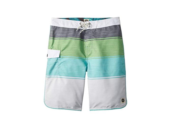 Rip Curl Kids Good Times Boardshorts (big Kids) (green) Boy's Swimwear