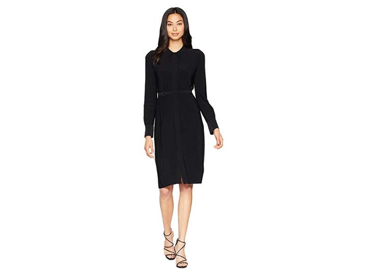 Kamalikulture By Norma Kamali Nk Shirtdress (black) Women's Dress